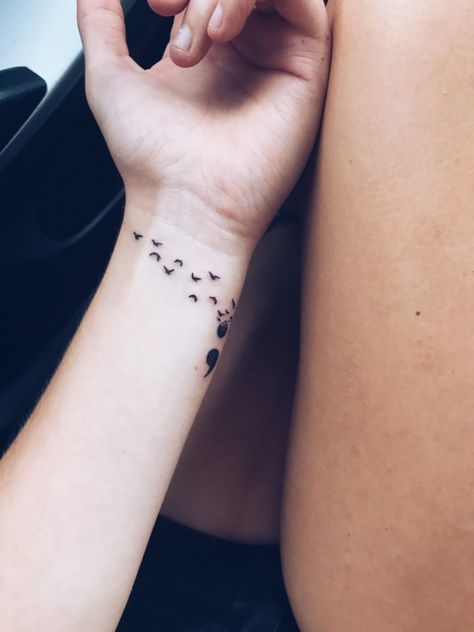 Tattoos Incorporating Semi Colon, Seni Colon Tattoo, Semi-colon Tattoo Unique, Meanful Tattoos For Women, Hidden Semi-colon Tattoo Ideas, Semi Colon Tattoos For Women, Subtle Semi-colon Tattoo Ideas, Tattoos Semi Colon, Unique Semi-colon Tattoo Ideas