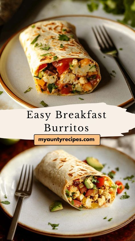 Make your mornings special with these easy breakfast burritos, a fall recipe packed with protein and flavor. Customize them with your favorite fillings, from sausage and eggs to fresh veggies. Wrap them up for a quick and satisfying meal on the go. Sausage And Eggs, Easy Breakfast Burritos, Eggs Cheese Breakfast, Meal On The Go, Cozy Breakfast, Fall Recipe, Sausage And Egg, Breakfast Burritos, Vegetarian Options