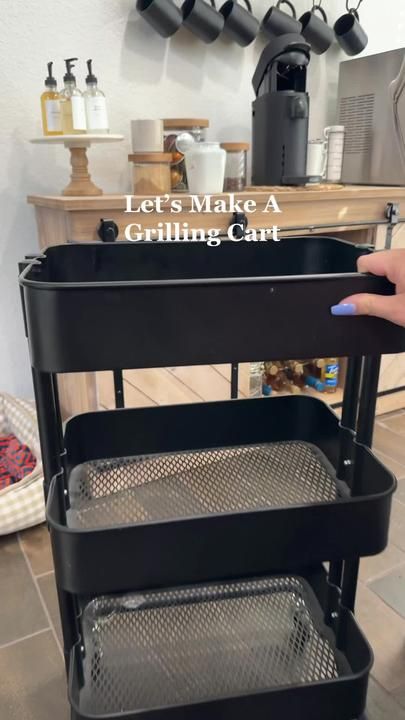 Grill Organization Outdoor, Blackstone Cart Ideas, Blackstone Organization, Grill Accessories Storage Diy, Blackstone Accessory Storage Ideas, Blackstone Must Haves, Blackstone Accessories Storage, Blackstone Storage Ideas, Blackstone Grill Setup Ideas