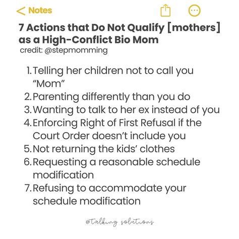 Contrary to what the lurkers may assume, or those who feel called out when I educate on the subject of a #weaponizedstepmom, we love a ✨healthy✨ stepmom around here! Kristen with @stepmomming said it best on her blog: “The more we stepmoms villainize the bio mom, the less seriously society will take us.” 👏🏼🎯 ❕ How many of you have been labeled “high conflict bio mom” by your narcissistic coparent and/or (more likely) the new supply for doing any of the above?! This is a common occurrence f... High Conflict Bio Mom, Bio Mom, Step Parenting, Life Story, True Life, Step Moms, Life Stories, Tell Her, Love A