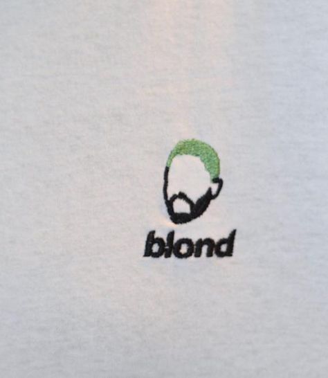 Frank Ocean 'Blond' Long Sleeved T-Shirt Embroidered Logo Frank Ocean Tattoo, Distressed Tshirt Diy, Frank Ocean Blond, Sup Girl, Worst Tattoos, Embroidered T Shirt, Marquesan Tattoos, Mens Shoulder Tattoo, Ocean Tattoos