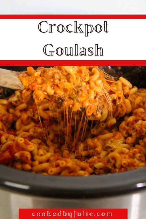 Crockpot Recipes Goulash, Goulash Crock Pot, Slow Cooker Goulash, Crockpot Goulash Recipes Slow Cooker, Goulash Recipes Easy Ground Beef Crockpot, Original Goulash Recipe, Crockpot Goulash Recipes, Crockpot Goulash, Slow Cooker Beef Goulash