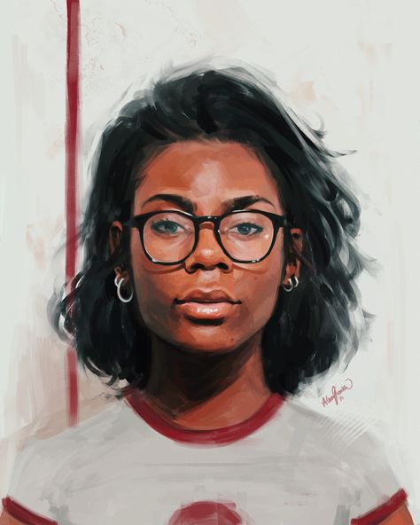 Awesome #digital self-portrait by Alexis Franklin  #portraitart #digitalart Alexis Franklin, Girls Sketches, Portrait Styles, People Paintings, Self Portrait Art, Oil Portraits, Digital Painting Portrait, Painting Collection, Art Help