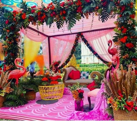 Photo By The Eventwalaz - Decorators Carnival Haldi, Bright Wedding Decorations, Haldi Decoration, Mehendi Decor Ideas, Simple Stage Decorations, Haldi Decor, Photography Decoration, Fairytale Decor, Dream Wedding Decorations