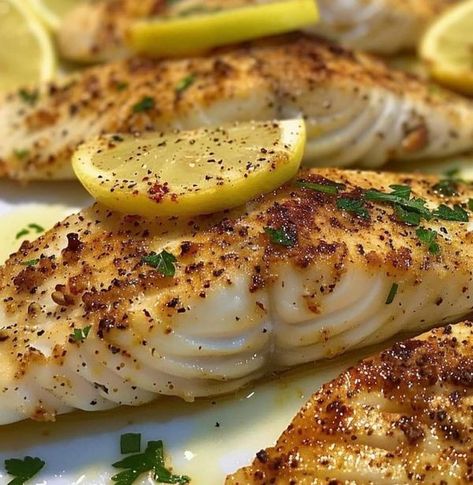 Lemon Butter Fish Fillet, Zesty Lemon Butter Fish Fillet, Lemon Butter Fish, Butter Fish, Fish Fillets, Daily Recipes, White Fish, Lemon Butter, Paula Deen