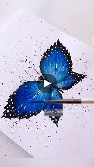 Nature Art Projects, Butterfly Scrapbook, Bottle Art Painting, Oil Painting Tutorials, Painted Butterflies, Leaf Butterfly, Watercolor Pencil Art, Creative Arts Therapy, Diy Wings