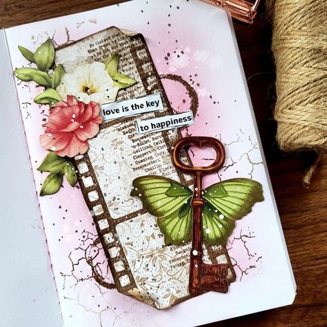 Stamperia Art Journal, Vicky Papaioannou, Mini Art Journal, Create Happiness, Art Journal Prompts, Collage Scrapbook, Diy Journal Books, Scrapbook Art, Mini Journal