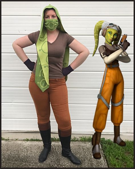 August 2020 Hera Syndulla Disneybound, Star Wars Pilot, Star Wars Bounding, Star Wars Cosplay Ideas, Star Wars Disneybound, Disney Bounding Ideas, Hera Syndulla, Disney Bounds, Disney Bound Outfits