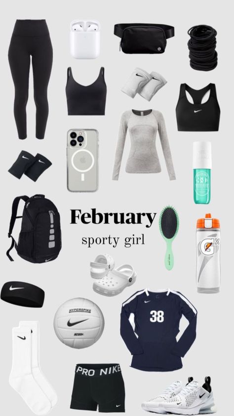 Sporty girl Netball Outfits, Volleyball Fits, Vollyball Outfits, Volleyball Outfit, Sporty Girl, Cute Nike Outfits, Fitness Wear Outfits, Practice Outfits, Volleyball Outfits