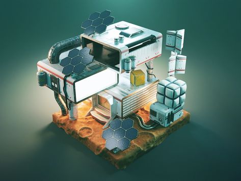 Space Colony by Roman Klčo on Dribbble Polygon Runway, Space Colony, 3d Space, Directory Design, 3d Architecture, Unique Logo Design, Hand Sketch, Design Jobs, They Live