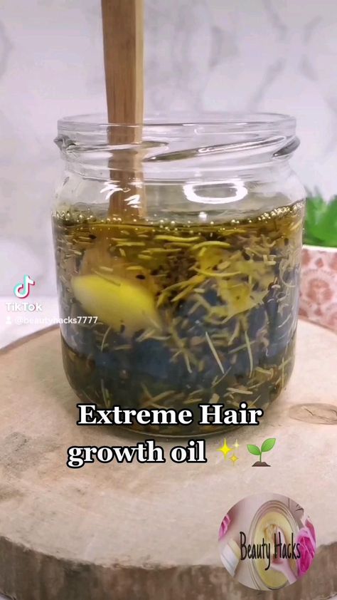 Homemade Hair Growth, Homemade Hair Growth Oil, Hair Growth Oil Recipe, Herbs For Hair Growth, Quick Hair Growth, Homemade Hair Treatments, Herbs For Hair, Healthy Natural Hair Growth, Extreme Hair Growth