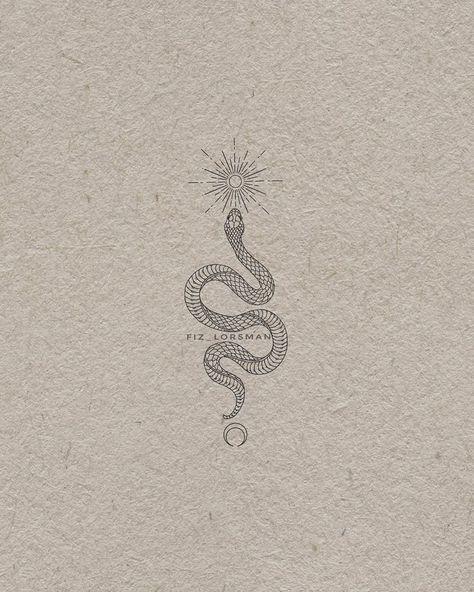 Cherub Tattoo, Serpent Tattoo, Planet Tattoos, Snake Tattoo Design, Inspiration Tattoos, Tattoo Girls, Line Art Tattoos, Dainty Tattoos, Aesthetic Tattoo