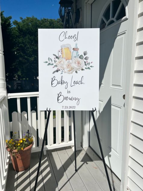 Baby Shower At Brewery, Brewery Baby Shower Decorations, Brewery Baby Shower Ideas, Baby Shower Table Decorations, Baby Seal, Baby Shower Table, Baby Shower Inspiration, Dad Baby, Shower Inspiration