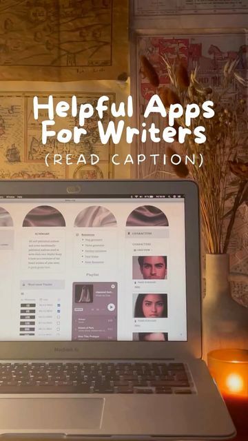 Writing Advice | Fantasy Writer | Tips & Resources on Instagram: "Writing tip: Helpful Apps For Writers 👉 Save for later! . While you don’t need anything more than a pen and paper to be a writer, apps can help you to organise your ideas, get started with your novel, or stay on track. . MILANOTE | @milanoteapp Milanote is a tool for organising your creative projects. They have a desktop and mobile app, which are a great way to keep track of all the info you need about your world, characters, and World Building Apps For Writers, Apps To Create Characters, Character Apps For Writers, Novel Writing Apps, Writer Instagram Ideas, Apps To Help You Write Your Characters, Helpful Websites For Writers, Writing Apps Writers, Pen Names For Writers