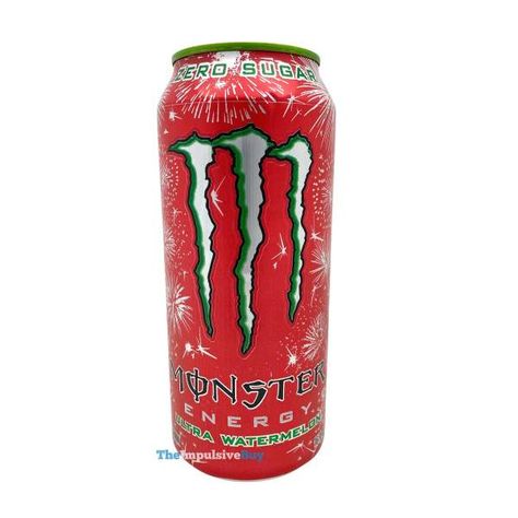 Monster Energy Ultra Watermelon confuses me. With fireworks on the can and it being watermelon flavored, which is known as a summer flavor, it’s odd to be drinking this in mid-October instead of on the fourth day of July. It’s like eating pumpkin spice products in June. Some of you might be thinking this was […] The post REVIEW: Monster Energy Ultra Watermelon appeared first on The Impulsive Buy. Watermelon Monster Drink, Monster Energy Flavors, Watermelon Monster, Monster Flavors, Monster Drink, Watermelon Flavor, Watermelon Drink, Monster Crafts, Monster Energy Drink