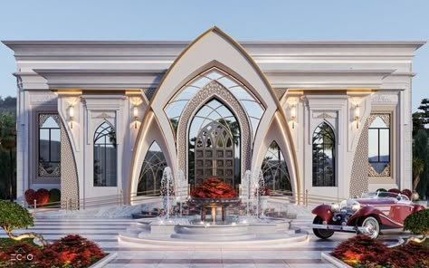 Masjid Architecture, Residence Concept, Masjid Design, Banquet Design, Bank Project, Front Building Design, Mosque Design Islamic Architecture, Marriage Hall, Mosque Design