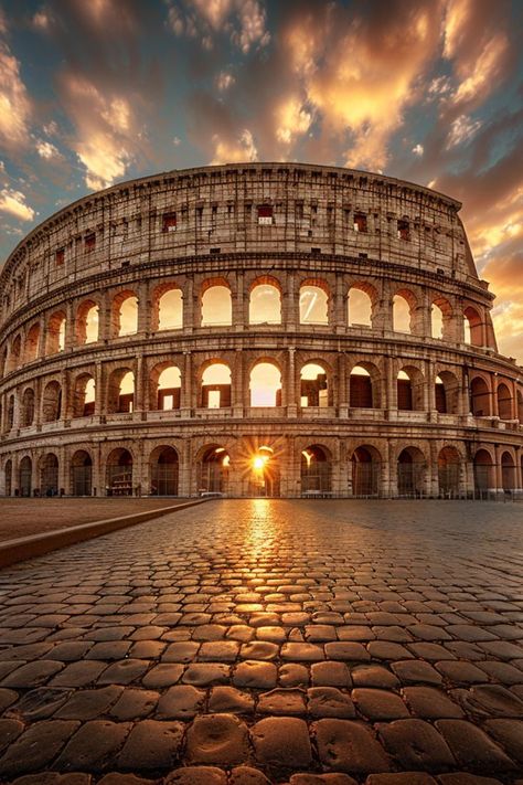 The Colosseum Rome, Rome Architecture, Rome Photography, Italy Vibes, Colosseum Rome, Landmarks Art, Top Places To Travel, Soyut Sanat Tabloları, The Colosseum