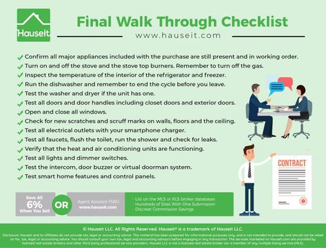 The final walk through is a critical last step before closing. We’ll explain what the real purpose of a final walkthrough is and provide you with a handy final walk through checklist you can use. Final Walkthrough Checklist, Blue Tape Walk Through Checklist, Final Walk Through Checklist New Home, Final Walk Through Checklist, Closing On House, Checklist New Home, First Home Checklist, House Closing, Life Path Number 7