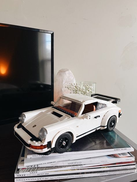 Porsche Lego Car, Legos Car, Lego Cars Aesthetic, Car Lego Sets, Car Lego, Lego Porsche, Lego Room Decor, Porsche Collection, Lego Decorations