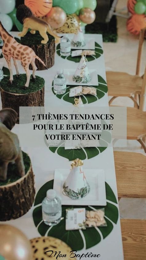 Vous cherchez un thème original pour le baptème de votre enfant ? découvrez toutes nos idées dans notre article ! Theme Bapteme, Decoration Table, Card Holder, Place Card Holders