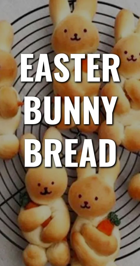 Easter Bunny Bread - Cute Bunny Rolls For Your Easter Party end ou Bunny Rolls For Easter, Bunny Bread Rolls, Potluck Party Ideas, Easter Bunny Bread, Easter Bread Recipes, Bunny Loaf, Easter Bunny Rolls, Easter Potluck, Cute Easter Crafts