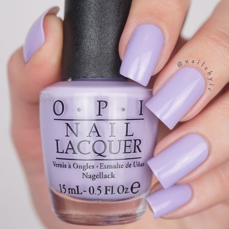 Lilac Opi Gel Polish, Work Manicure, Polly Want A Lacquer Opi Gel, Opi Purple Gel Polish, Opi Light Purple, Opi Lilac Nail Polish, Polly Want A Lacquer Opi, Opi Polly Want A Lacquer, Spring Nail Polish Colors