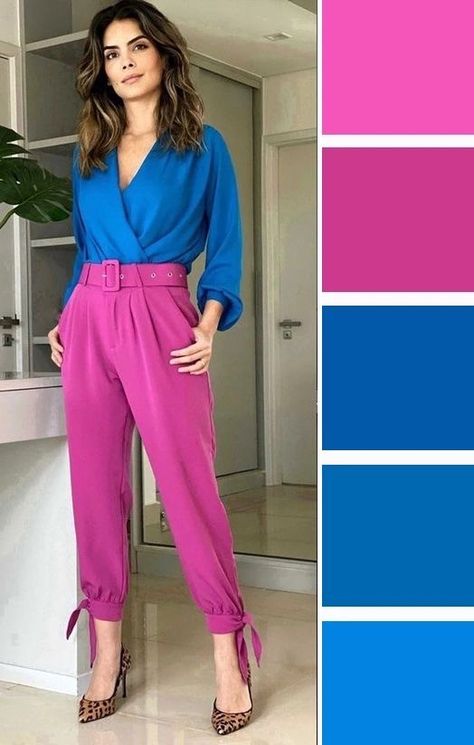 Colorful Office Outfits, Vintage Inspired Swimsuit, Coordinates Outfits, Colour Combinations Fashion, Retro Swimwear, Winter Typ, Color Blocking Outfits, Poolside Fashion, Color Combinations For Clothes