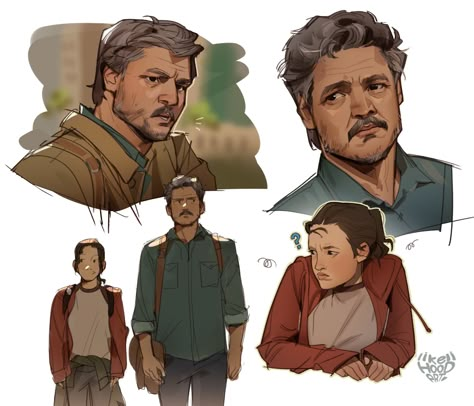 (20) Home / Twitter Reference Photos Unique, The Last Of Us Drawings, Likelihood Art, Drawing Reference Photos, Last Of Us Hbo, Ellie And Joel, Arte Sketchbook, Clip Studio Paint, Pedro Pascal