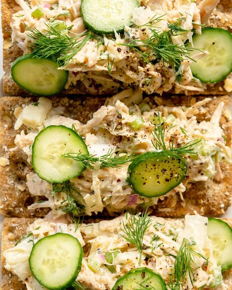 Vegan Smoked Whitefish Salad - Nosh With Micah Yom Kippur Recipes, Whitefish Salad, Canned Jackfruit, Hearts Of Palm, Break Fast, Salad Healthy, Appetizers Recipes, Salad Recipes For Dinner, Yom Kippur