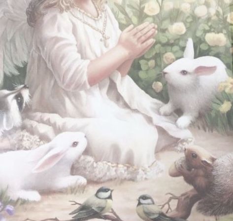 bunny coquette core Gods Princess, Heaven Sent, Catholic Art, Ethereal Art, God Loves Me, God Loves You, Jesus Loves Me, Daughter Of God, Mother Mary