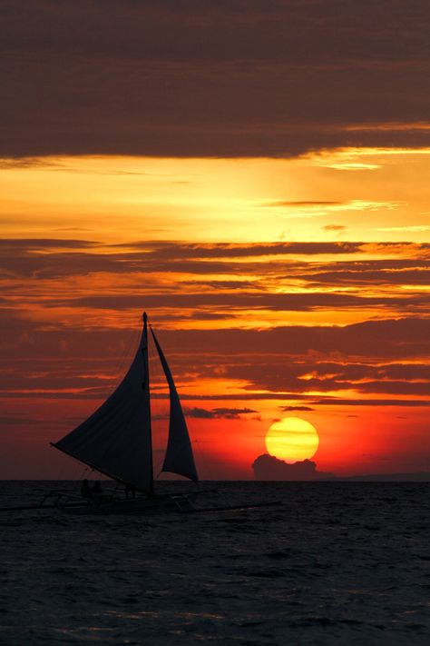 Sunset in Boracay Island, Aklan, Philippines Boracay Photography, Aklan Philippines, Philippine Travel, Philippine Holidays, Boracay Island, Matching Outfits Best Friend, Elements Tattoo, Everyday Hacks, Philippines Travel