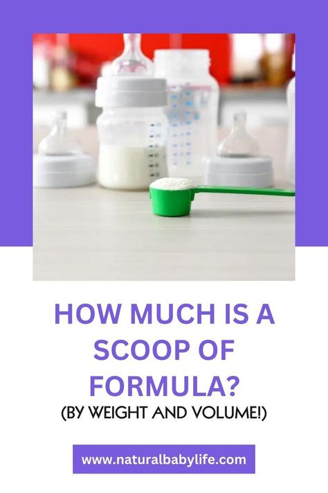 Every formula brand has a slightly different scoop size, but most are around 3.5 teaspoons. The formula can be calculated as a rounded tablespoon or around 3 grams of weight without the scoop. It is recommended to weigh out the correct quantity for your serving size if you have a kitchen scale and the formula container. scoop of formula | formula brands | formula weight | formula volume | baby formula | infant formula | measuring formula | formula preparation |feeding guidelines Similac Formula, How Much Formula, Formula Containers, Infant Formula, Parenting Strategies, Formula Cans, Baby Formula, Kitchen Scale, Baby Life