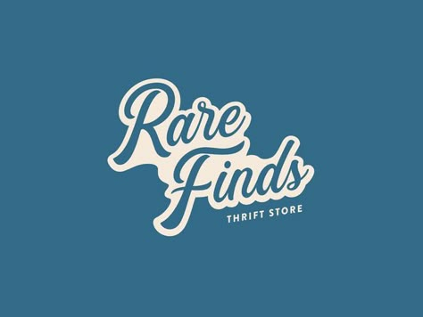 Rare Finds by Aleisha Samek | Dribbble | graphic design, logo design, brand identity, branding, art, inspiration, ideas, trends, lettering Ukay Ukay Name Ideas, Thrifting Quotes, Support Small Business Quotes, Store Names Ideas, Shop Name Ideas, Instagram Boutiques, Logo Online Shop, Shop Small Quotes, Business Graphics