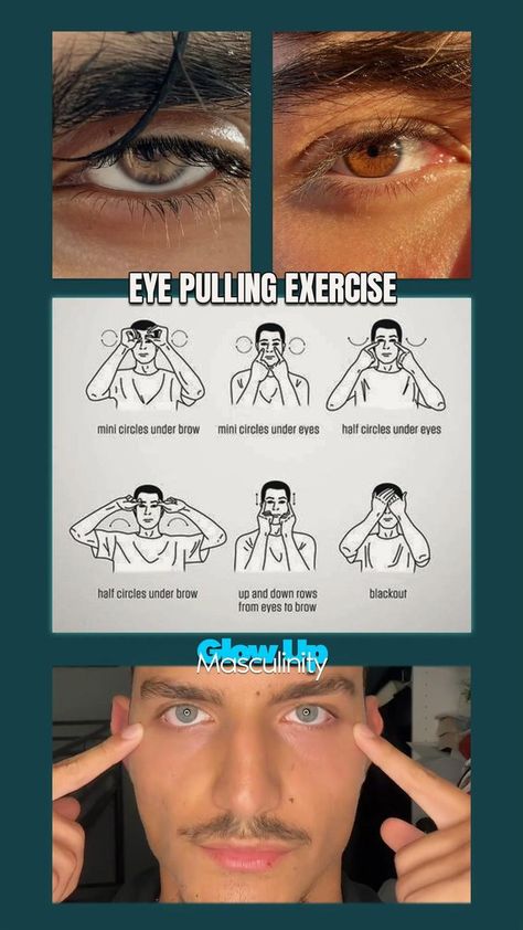 Face Exercises For Men, Hunter Eyes, Jawline Exercise, Guys Grooming, Facial Routine Skincare, Men Skin Care Routine, Facial Massage Routine, Look More Attractive, Face Yoga Facial Exercises