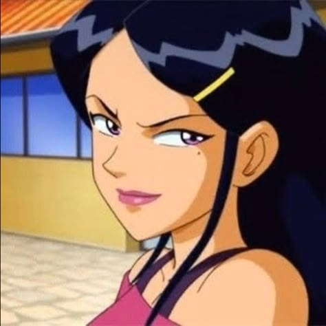 Animation Aesthetic, Aesthetic Cartoon, Totally Spies, Cartoon Icons, Black Hair, Tumblr, Hair, Black