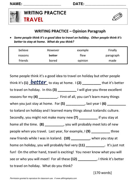 Travel, Writing Practice, English, Learning English, Vocabulary, ESL, English Phrases, http://www.allthingstopics.com/travel.html Sleep Worksheet, Cloze Passages, Esl English, English Exam, Conversational English, English Vocab, English Language Teaching, English Lessons For Kids, English Writing Skills