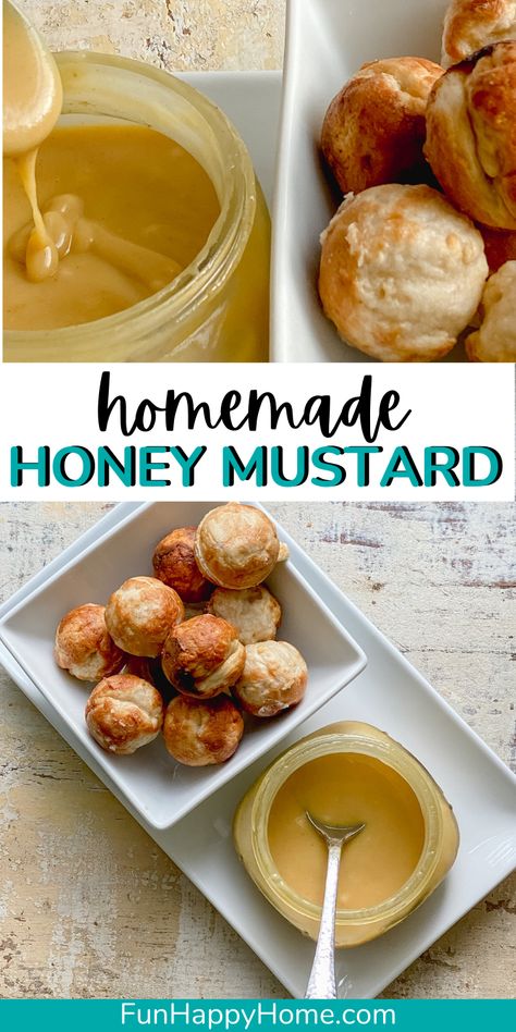 Honey Mustard Recipe, Honey Mustard Sauce Recipe, Honey Mustard Salad Dressing, Honey Mustard Dip, Honey Mustard Recipes, Dry Soup Mix, Homemade Mustard, Mustard Dip, Homemade Ranch Seasoning