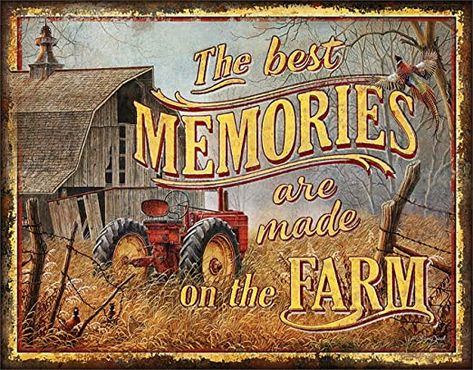 Rustic Metal Decor, Farm Pictures, Country Barns, Farm Signs, Vintage Farm, Wall Decor Pictures, Vintage Room, Old Farm, Old Barn