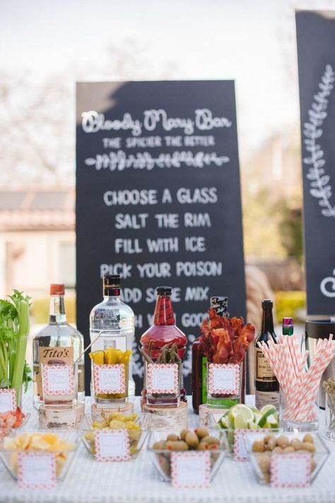 Adult Bloody Mary Bar Party Reception Food Station, Drink Stations, Foodie Wedding, Cocktail Station, Specialty Cocktail, Reception Food, Wedding Reception Food, Cocktail Sauce, Taco Bar