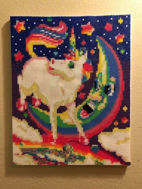 Lisa Frank Perler Beads Lisa Frank Perler, Melted Bead Crafts, Perler Projects, Pixel Beads, Pearl Beads Pattern, Easy Perler Beads Ideas, Fuse Bead Patterns, Perler Art, Pixel Art Templates