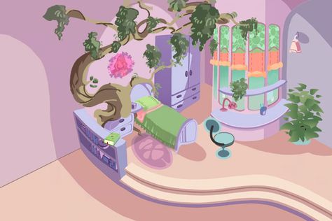 Cartoon Bedroom, Club Bedroom, Fantasy Places, Club Room, Winx Club, Magical Girl, Live Action, Fairy Tales, Concept Art