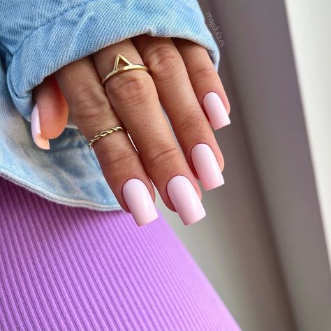 50 Fresh Nail Designs and Ideas to Inspire You Fresh Nail Designs, Pink Clear Nails, Fresh Nail Art, Pink Nail Ideas, Fresh Nails, Pale Pink Nails, Fresh Nail, Opal Nails, Mani Ideas