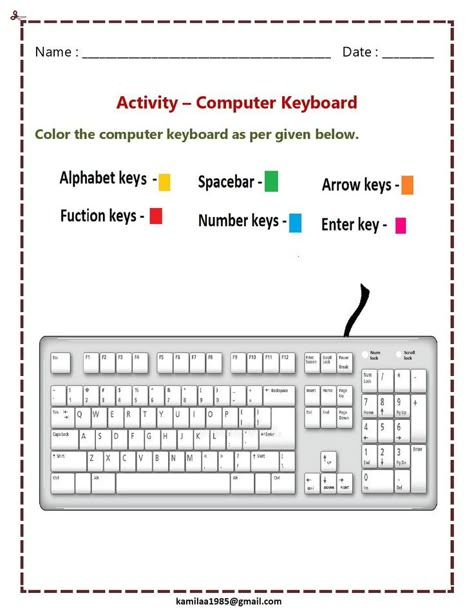 activity on computer keyboard for primary class children Kindergarten Computer Worksheets, Keyboard Worksheet Grade 1, Keyboard Worksheet For Grade 2, Technology Worksheets For Kids, Computer Worksheet For Class 1, Keyboard Worksheet, Picture Of Computer, Computer Worksheet, Keyboard Picture