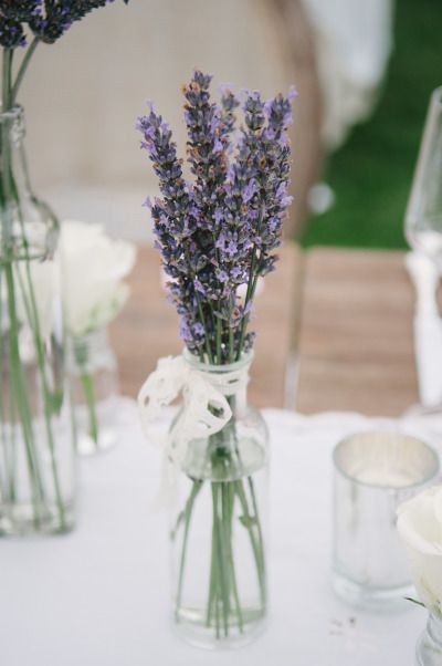 Lavender Wedding Centerpieces, Lavender Centerpieces, Lavender Wedding Theme, Purple Wedding Centerpieces, Lavender Crafts, Lavender Wedding, Estate Wedding, Lavender Flowers, Purple Wedding