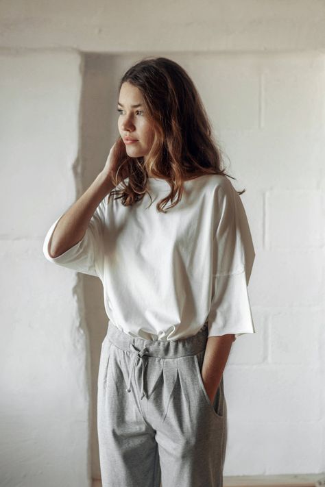 Home Clothes Women, Cotton Nightwear, At Home Outfits, Loungewear Outfits, Fashion Victim, Organic Clothing, Home Outfit, Womens Loungewear, Sustainable Clothing