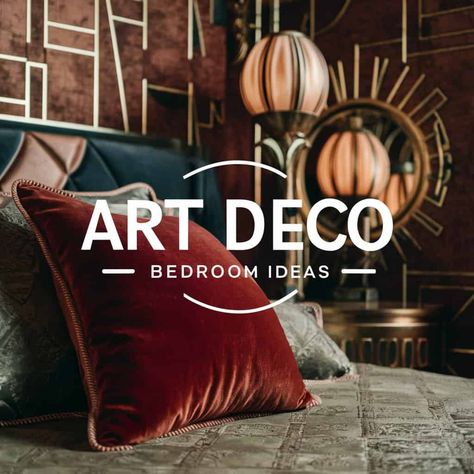 Gatsby Bedroom, Retro Glam Decor, Art Deco Bedroom Design, Modern Art Deco Bedroom, Art Deco Bedroom Ideas, Art Deco Bedroom Decor, Deco Bedroom Ideas, Art Nouveau Bedroom, Art Deco Bedrooms