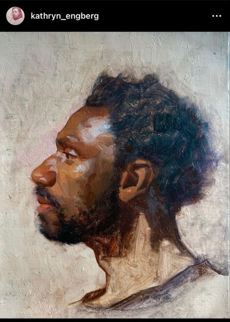 Dark Skin Male Art, Painting Dark Skin Tones, Painting Dark Skin Tones Acrylic, Oil Paint Skin Tones, Dark Skin Oil Painting, Human Anatomy Drawing, Afrocentric Art, Oil Portrait, Anatomy Drawing