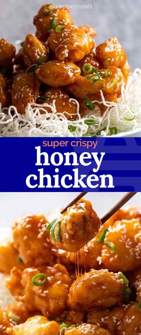 Honey Sauce For Chicken, Chinese Honey Chicken, Crispy Honey Chicken, Cooking Secrets, Recipe Tin Eats, Honey Chicken Recipe, Homemade Chinese Food, Asian Chicken Recipes, Homemade Chinese