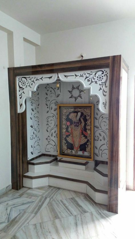 Mandir Design, Temple Design For Home, Pooja Mandir, Pooja Room Door Design, Pooja Room Design, Room Door Design, Puja Room, Room Partition Designs, Bedroom Bed Design