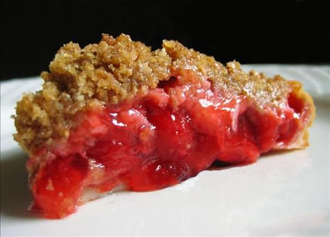 Feb. 20: Cherry Pie Day | Impossible Cherry Pie: Washington would probably love this cherry pie remix. Impossible Cherry Pie, Rhubarb Crumble Pie, Brioche Sans Gluten, Making Pie Crust, Strawberry Rhubarb Crumble, Impossible Pie, Cherry Pie Recipe, Crumble Pie, Rhubarb Crumble